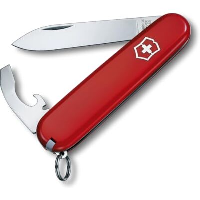 Victorinox Bantam, Couteau de Poche Suisse, Multifonction, Léger, 8 Fonctions, Grande lame, Ouvre-boîtes, Tournevis 5 mm - Publicité Victorinox Bantam, Couteau de Poche Suisse, Multifonction, Léger, 8 Fonctions, Grande lame, Ouvre-boîtes, Tournevis 5 mm - Publicité