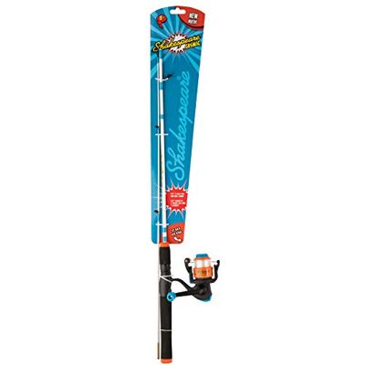 Shakespeare Combo Cosmic Canne à Pêche et Moulinet Spécialement Conçu pour les enfants, Ensemble Performant Prêt à Pêcher avec Fil de Pêche, Orange - Publicité Shakespeare Combo Cosmic Canne à Pêche et Moulinet Spécialement Conçu pour les enfants, Ensemble Performant Prêt à Pêcher avec Fil de Pêche, Orange - Publicité