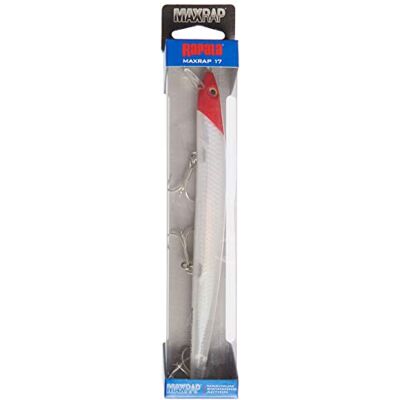 Rapala Leurre de Pêche MaxRap Matériel de Pêche avec Construction Plastique Leurre Pêche en Mer Suspending Profondeur de Nage 0,3-0,9m Taille 17cm / 28g Fabriqué en Estonie, Flake Red Head - Publicité Rapala Leurre de Pêche MaxRap Matériel de Pêche avec Construction Plastique Leurre Pêche en Mer Suspending Profondeur de Nage 0,3-0,9m Taille 17cm / 28g Fabriqué en Estonie, Flake Red Head - Publicité