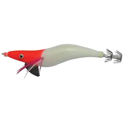 Flashmer Turlutte De Peche Kariba Tissu Modèle: 12Cm Tete Rouge - Publicité Flashmer Turlutte De Peche Kariba Tissu Modèle: 12Cm Tete Rouge - Publicité
