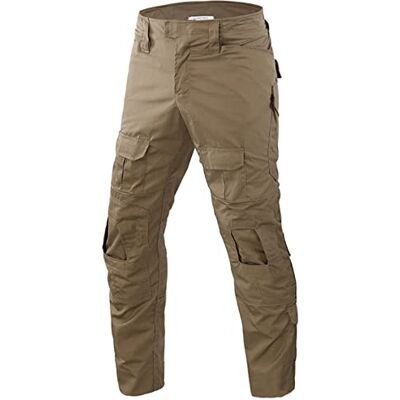 Czen Pantalon de Paintball pour homme, équipement de Combat, pantalon tactique BDU, uniforme militaire, pantalon Airsoft, pantalon de chasse (KHAKI,S) - Publicité Czen Pantalon de Paintball pour homme, équipement de Combat, pantalon tactique BDU, uniforme militaire, pantalon Airsoft, pantalon de chasse (KHAKI,S) - Publicité