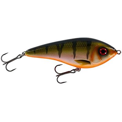 Westin Swim Glidebait Jerkbait Couleur : Bling Perch, longueur/poids/comportement de nage : 12 cm/58 g/coulant - Publicité Westin Swim Glidebait Jerkbait Couleur : Bling Perch, longueur/poids/comportement de nage : 12 cm/58 g/coulant - Publicité