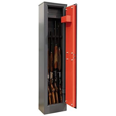ARREGUI Braco ARM050 Armoire à 5 Fusils en Acier avec Coffre Intérieur Coffre-fort pour Armes à Feu FRANCE et ITALIE : valide toutes armes à feu ESPAGNE : non homologué - Publicité ARREGUI Braco ARM050 Armoire à 5 Fusils en Acier avec Coffre Intérieur Coffre-fort pour Armes à Feu FRANCE et ITALIE : valide toutes armes à feu ESPAGNE : non homologué - Publicité