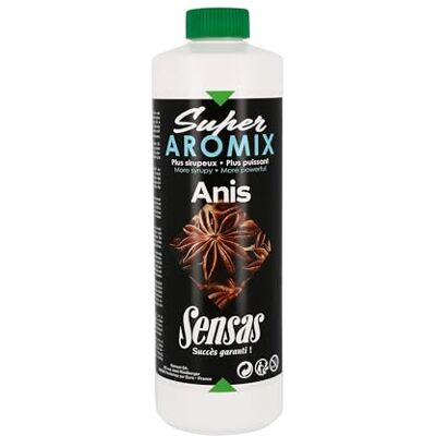 GUNKI Sensas Attractant Super Aromix Anis 500mL 27419 - Publicité GUNKI Sensas Attractant Super Aromix Anis 500mL 27419 - Publicité