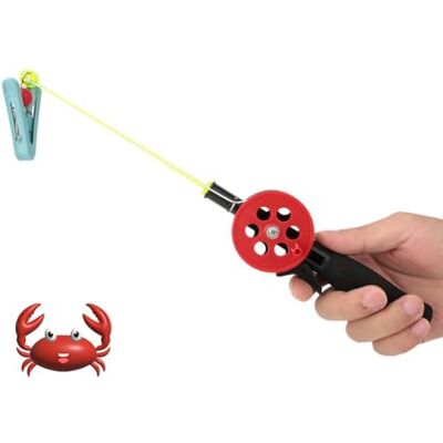 Jadeshay Canne À Pêche Enfant, 2Pcs Kit de Canne a Peche pour Enfants Portable Canne a Peche pour Enfant, pour Crabe De Crevettes - Publicité Jadeshay Canne À Pêche Enfant, 2Pcs Kit de Canne a Peche pour Enfants Portable Canne a Peche pour Enfant, pour Crabe De Crevettes - Publicité