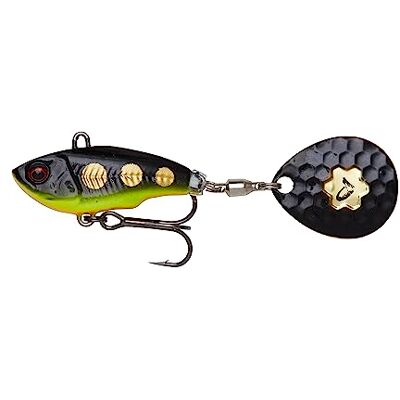 Savage Gear Fat Tail Spin 5,5 cm, 9 g Black Magic - Publicité Savage Gear Fat Tail Spin 5,5 cm, 9 g Black Magic - Publicité