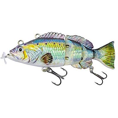 ods lure Leurre de Natation robotique 3.9 "Leurres électriques USB Rechargeable LED Light 4 Segment Articulé Swimbait - Publicité ods lure Leurre de Natation robotique 3.9 "Leurres électriques USB Rechargeable LED Light 4 Segment Articulé Swimbait - Publicité