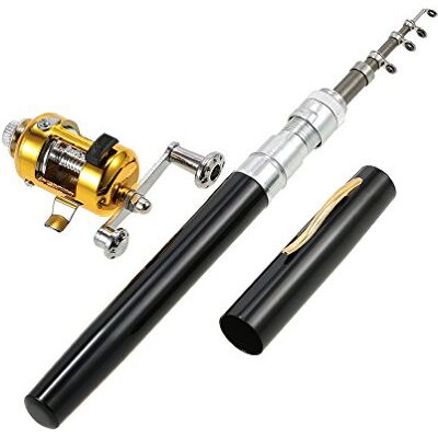 LIXADA 0.99M Poche Pliable Canne À Pêche Bobine Combo Mini Stylo Pôle De Pêche Kit Télescopique Canne À Pêche Spinning Reel Combo Kit - Publicité LIXADA 0.99M Poche Pliable Canne À Pêche Bobine Combo Mini Stylo Pôle De Pêche Kit Télescopique Canne À Pêche Spinning Reel Combo Kit - Publicité