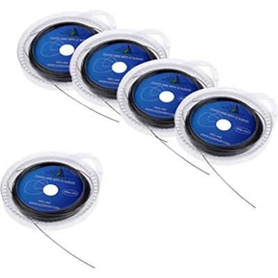 MagiDeal 5pcs 10m Leaders Chef Bas en Acier Inoxydable Ligne Câble Accessoire de ur, 40 LB - Publicité MagiDeal 5pcs 10m Leaders Chef Bas en Acier Inoxydable Ligne Câble Accessoire de ur, 40 LB - Publicité