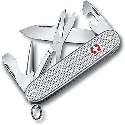 Victorinox Pioneer X Alox Couteau de Poche Suisse, Léger, Multitool, 9 Fonctions, Lame, Ouvre Boite, Argent - Publicité Victorinox Pioneer X Alox Couteau de Poche Suisse, Léger, Multitool, 9 Fonctions, Lame, Ouvre Boite, Argent - Publicité