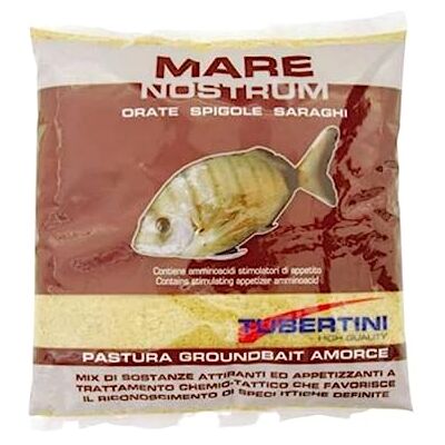 Tubertini Dorades-Bars-Sargues Mare Nostrum 1 kg Fine Marron Noisette Amorce de Pêche Mer Dorade Daurade Bar Loup - Publicité Tubertini Dorades-Bars-Sargues Mare Nostrum 1 kg Fine Marron Noisette Amorce de Pêche Mer Dorade Daurade Bar Loup - Publicité