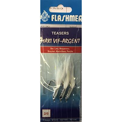 FLASHMER MAXI VIF ARGENT 3 TEASERS 2/0 BLANC - Publicité FLASHMER MAXI VIF ARGENT 3 TEASERS 2/0 BLANC - Publicité