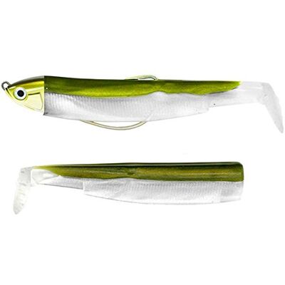 Fiiish Combo Black Minnow + Tete Plombee Shallow 12cm 6G Kaki - Publicité Fiiish Combo Black Minnow + Tete Plombee Shallow 12cm 6G Kaki - Publicité