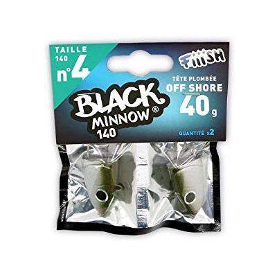 FIIISH Black Minnow Têtes plombées de pêche Kaki/Argent, 40 g - Publicité FIIISH Black Minnow Têtes plombées de pêche Kaki/Argent, 40 g - Publicité