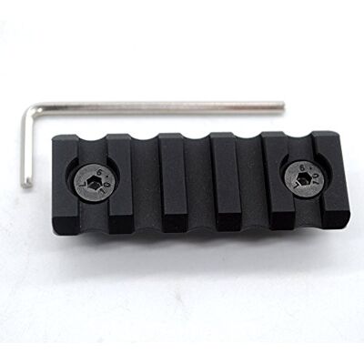 TRIROCK Rail Picatinny Section 5,6 cm 5 logement avec Double Interface pour Les Deux Keymod & M-Lok Système de Support de Rail - Publicité TRIROCK Rail Picatinny Section 5,6 cm 5 logement avec Double Interface pour Les Deux Keymod & M-Lok Système de Support de Rail - Publicité