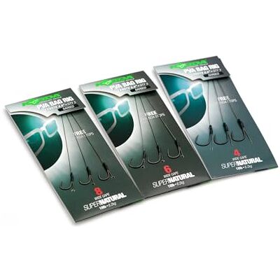 Korda PVA Bag Rigs 4.5" Pack De 3 18lb Barbelé or Sans ardillon Size 6 Barbless - Publicité Korda PVA Bag Rigs 4.5" Pack De 3 18lb Barbelé or Sans ardillon Size 6 Barbless - Publicité