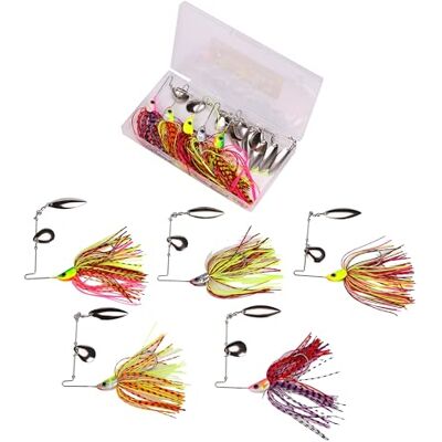 Coffret De Spinnerbaits Vibrants Fish4All 5g (5pcs) Spinnerbait - Publicité Coffret De Spinnerbaits Vibrants Fish4All 5g (5pcs) Spinnerbait - Publicité