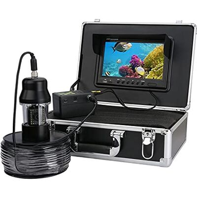 MINING Camera Sous Marine, 9 pouces DVR Enregistreur sous-marin de pêche vidéo caméra Fish Fish Fisher 38 LE Caméra tournante DS 360 degrés 20m 50m 100m Détecteur de Poisson Sous-marin étanche(38 LEDs 100M c - Publicité MINING Camera Sous Marine, 9 pouces DVR Enregistreur sous-marin de pêche vidéo caméra Fish Fish Fisher 38 LE Caméra tournante DS 360 degrés 20m 50m 100m Détecteur de Poisson Sous-marin étanche(38 LEDs 100M c - Publicité