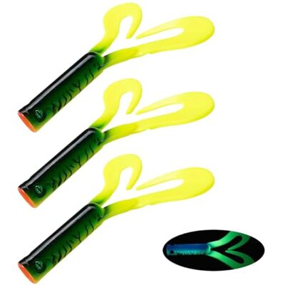 Generic Ensemble de 3 leurres Souples pour la pêche au brochet, leurre en PVC avec Sequins, leurre tournant Souple à Double Queue, Adaptable pour la pêche au Bar, à la Truite, au doré et Autres - Publicité Generic Ensemble de 3 leurres Souples pour la pêche au brochet, leurre en PVC avec Sequins, leurre tournant Souple à Double Queue, Adaptable pour la pêche au Bar, à la Truite, au doré et Autres - Publicité