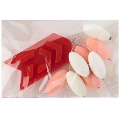 Daiwa Perles Flottantes Ovales Autobloquantes Phospho XS D.0.2-0.5mm Rose Et Blanc Phospho PE420587 - Publicité Daiwa Perles Flottantes Ovales Autobloquantes Phospho XS D.0.2-0.5mm Rose Et Blanc Phospho PE420587 - Publicité