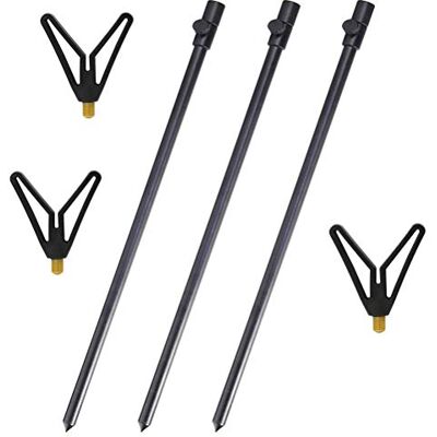 Croch Support Télescopique pour Canne à Pêche à la Carpe Longueur 50-90CM - Publicité Croch Support Télescopique pour Canne à Pêche à la Carpe Longueur 50-90CM - Publicité