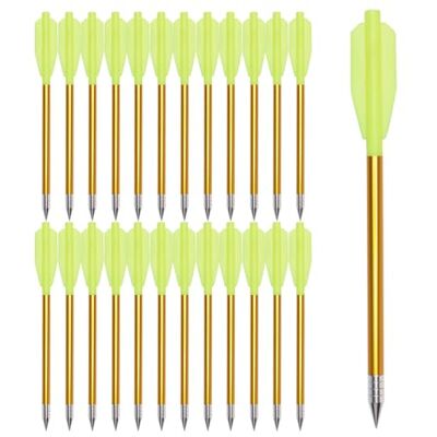 ELONG OUTDOOR Flèche Arbalète Pistolet en Aluminium pour Cible de Fleche arbalete de 50 LB / 80 LB, 6.3" Boulons d'arbalète pour Pratiquer la Cible de tir et la Chasse au Petit gibier (36pcs) - Publicité ELONG OUTDOOR Flèche Arbalète Pistolet en Aluminium pour Cible de Fleche arbalete de 50 LB / 80 LB, 6.3" Boulons d'arbalète pour Pratiquer la Cible de tir et la Chasse au Petit gibier (36pcs) - Publicité