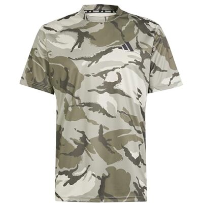 Adidas Homme Train Essentials Seasonal Camo Tee, Putty Grey/Silver Pebble/Olive strata/Shadow Olive, M - Publicité Adidas Homme Train Essentials Seasonal Camo Tee, Putty Grey/Silver Pebble/Olive strata/Shadow Olive, M - Publicité