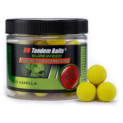 Tandem Baits SuperFeed Fluo Mini Pop-Up Coco Vanille, D'appâts pour carpes, Pêche de la Carpe, Peche, Pop-Ups, Bouillette Carpe, Professionnel Accessoires de Pêche Carpe 16mm 70g - Publicité Tandem Baits SuperFeed Fluo Mini Pop-Up Coco Vanille, D'appâts pour carpes, Pêche de la Carpe, Peche, Pop-Ups, Bouillette Carpe, Professionnel Accessoires de Pêche Carpe 16mm 70g - Publicité