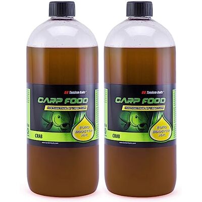 Tandem Baits Attractant Liquide Booster Pêche À La Carpe 1 L Euro Booster XXL Set de 2 Crabe - Publicité Tandem Baits Attractant Liquide Booster Pêche À La Carpe 1 L Euro Booster XXL Set de 2 Crabe - Publicité
