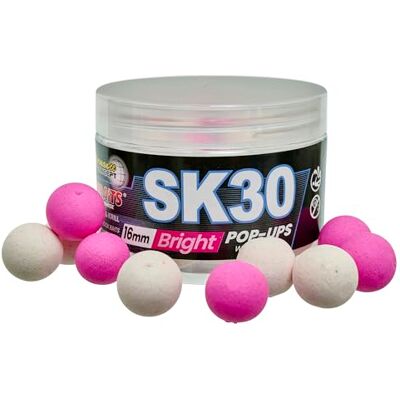 StarBaits Bouillettes Performance Concept Sk30 Bright Pop Up 50g D.16mm Blanc + Rose Fluo 82367 - Publicité StarBaits Bouillettes Performance Concept Sk30 Bright Pop Up 50g D.16mm Blanc + Rose Fluo 82367 - Publicité