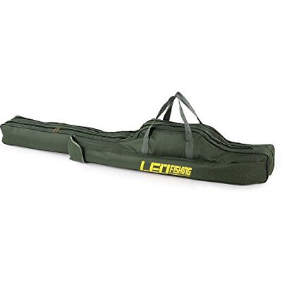 Lixada 100cm / 150cm Sacs de Pêche Polyvalents Pliants Sac à Canne à Pêche Sacs Zippés Sacs de Rangement Porte-Poche (Vert foncé-150CM) - Publicité Lixada 100cm / 150cm Sacs de Pêche Polyvalents Pliants Sac à Canne à Pêche Sacs Zippés Sacs de Rangement Porte-Poche (Vert foncé-150CM) - Publicité