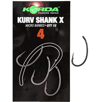 Korda HAMECONS Kurv Shank X Size 04 Sachet de 10 - Publicité Korda HAMECONS Kurv Shank X Size 04 Sachet de 10 - Publicité