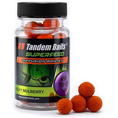 Tandem Baits SuperFeed Diffusion Mini Pop-Up Mûriers Lactés, D'appâts pour carpe Pêche de la Carpe, Peche, Pop-Ups, Bouillette, Professionnel Accessoires de Pêche 2mm 30g - Publicité Tandem Baits SuperFeed Diffusion Mini Pop-Up Mûriers Lactés, D'appâts pour carpe Pêche de la Carpe, Peche, Pop-Ups, Bouillette, Professionnel Accessoires de Pêche 2mm 30g - Publicité