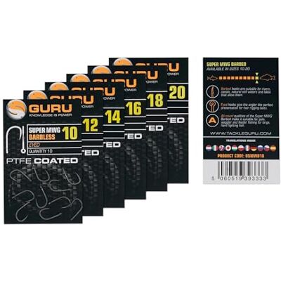 Guru Super MWG Hameçons Sans Ardillon -, Taille 14 - Publicité Guru Super MWG Hameçons Sans Ardillon -, Taille 14 - Publicité