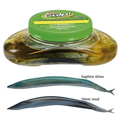 Berkley Leurre Souple Gulp Alive Sand Eel 13cm Sapphire Shine Sinking 8pc 1309090 - Publicité Berkley Leurre Souple Gulp Alive Sand Eel 13cm Sapphire Shine Sinking 8pc 1309090 - Publicité