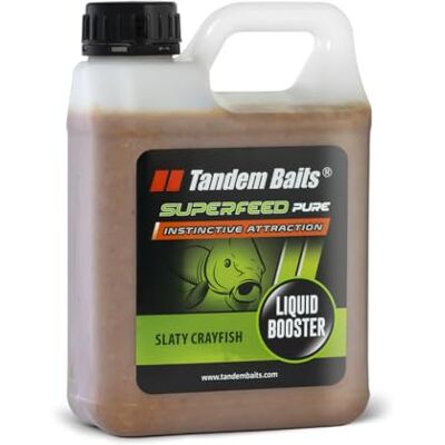 Tandem Baits Booster Attractant Liquide Pêche À La Carpe SuperFeed Pure Booster 1000 ML Écrevisse Salée - Publicité Tandem Baits Booster Attractant Liquide Pêche À La Carpe SuperFeed Pure Booster 1000 ML Écrevisse Salée - Publicité