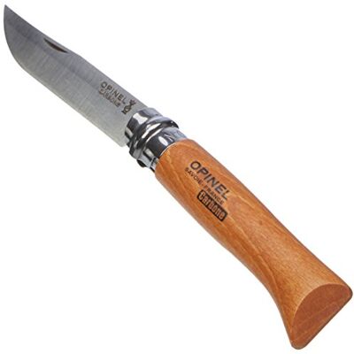 Opinel Couteau Acier carbone Tradition Line, buche, No.7 - Publicité Opinel Couteau Acier carbone Tradition Line, buche, No.7 - Publicité