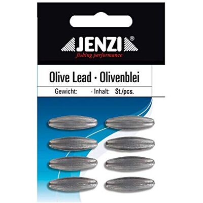 Jenzi Lot de 8 plombs d'olive 3 g - Publicité Jenzi Lot de 8 plombs d'olive 3 g - Publicité