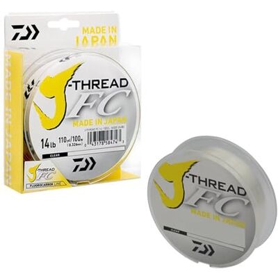 Daiwa J-Thread FC Fluorocarbon 50 m 55 yd 0.505 mm 40 LB Fluorocarbone Ligne de Pêche Invisible Mer Eau Douce Spinning Carnassiers - Publicité Daiwa J-Thread FC Fluorocarbon 50 m 55 yd 0.505 mm 40 LB Fluorocarbone Ligne de Pêche Invisible Mer Eau Douce Spinning Carnassiers - Publicité