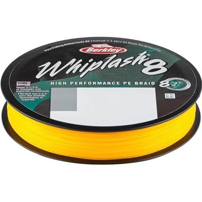 Berkley Whiplash, Fil de Pêche, Tresse 8 Brins Construite en 100% Dyneema, pour la Pêche en Mer et la Pêche en Eau Douce, Carnassier, Daiwa J-Braid - Publicité Berkley Whiplash, Fil de Pêche, Tresse 8 Brins Construite en 100% Dyneema, pour la Pêche en Mer et la Pêche en Eau Douce, Carnassier, Daiwa J-Braid - Publicité