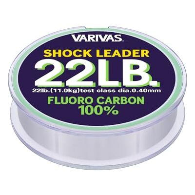 Varivas Shock Leader 100% Fluorocarbon 30m 22Lbs 0,40mm 10Kg - Publicité Varivas Shock Leader 100% Fluorocarbon 30m 22Lbs 0,40mm 10Kg - Publicité