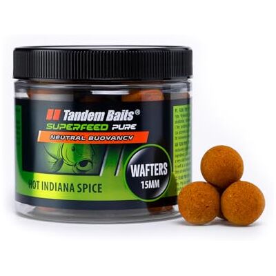 Tandem Baits SuperFeed Pure Wafters Hot Indiana Spice, D'appâts pour carpes, Pêche de la Carpe, Peche, Pop-Ups, Bouillette Carpe, Professionnel Accessoires de Pêche Carpe 15mm 70g - Publicité Tandem Baits SuperFeed Pure Wafters Hot Indiana Spice, D'appâts pour carpes, Pêche de la Carpe, Peche, Pop-Ups, Bouillette Carpe, Professionnel Accessoires de Pêche Carpe 15mm 70g - Publicité