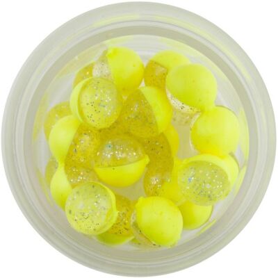Berkley Powerbait d'œufs Floating Magnum et l'ail Appât, Homme, Clear Silver/Florescent Yellow - Publicité Berkley Powerbait d'œufs Floating Magnum et l'ail Appât, Homme, Clear Silver/Florescent Yellow - Publicité