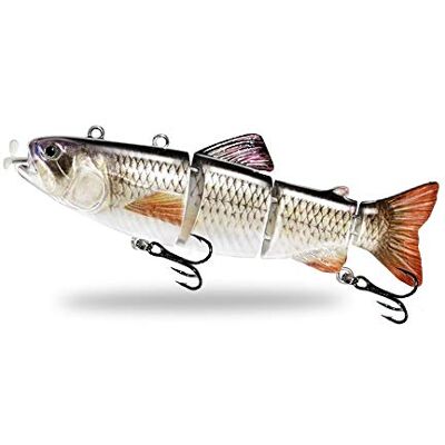 ODS lure Leurre de Natation robotisé Lumière LED Rechargeable USB Appât de Natation Multi articulé 4 Segments Leurre de pêche électrique Auto-propulsé Inteli - Publicité ODS lure Leurre de Natation robotisé Lumière LED Rechargeable USB Appât de Natation Multi articulé 4 Segments Leurre de pêche électrique Auto-propulsé Inteli - Publicité