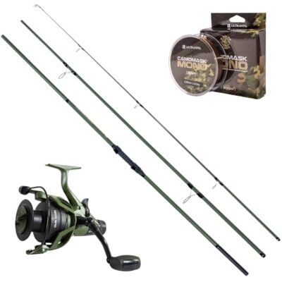 Set Canne À Carpe Ultimate Adventure Carp II Green CMR 12ft Ensemble Carpe - Publicité Set Canne À Carpe Ultimate Adventure Carp II Green CMR 12ft Ensemble Carpe - Publicité