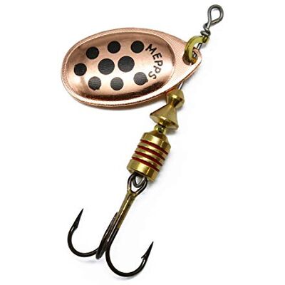 Mepps-spinner aglia cuillère de pêche noir/cuivre 1 / 3,50g - Publicité Mepps-spinner aglia cuillère de pêche noir/cuivre 1 / 3,50g - Publicité