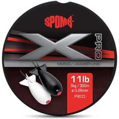 Spomb X Pro Mono ,26mm 5,4kg Rouge 3m Ligne de pêche monofilament, ligne de pêche, ligne principale pour la pêche à la carpe - Publicité Spomb X Pro Mono ,26mm 5,4kg Rouge 3m Ligne de pêche monofilament, ligne de pêche, ligne principale pour la pêche à la carpe - Publicité