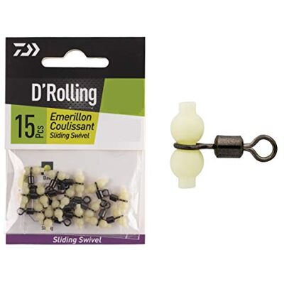Daiwa Emerillon Baril Coulissant D Rolling S D.0.6mm R.35kg Black Nickel EM257992 - Publicité Daiwa Emerillon Baril Coulissant D Rolling S D.0.6mm R.35kg Black Nickel EM257992 - Publicité
