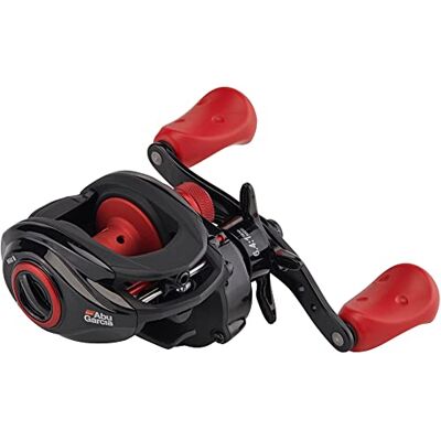 Abu Garcia Max X Moulinet de pêche à Profil Bas pour pêche au carnassier, brochet, Perche et Sandre Rouge et Noir - Publicité Abu Garcia Max X Moulinet de pêche à Profil Bas pour pêche au carnassier, brochet, Perche et Sandre Rouge et Noir - Publicité