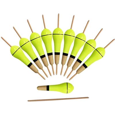 LSHDCER Lot de 10 Flotteurs de Pêche à Ventre en Pot Bobber Flotteurs en Bois de Tung Floutteurs Liège de Pêche Truite, 2g-8.5cm-10pcs - Publicité LSHDCER Lot de 10 Flotteurs de Pêche à Ventre en Pot Bobber Flotteurs en Bois de Tung Floutteurs Liège de Pêche Truite, 2g-8.5cm-10pcs - Publicité